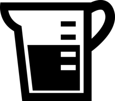 Pitcher Kitchen Utensil With Liquid Inside Outline Svg File, Free Vectors File